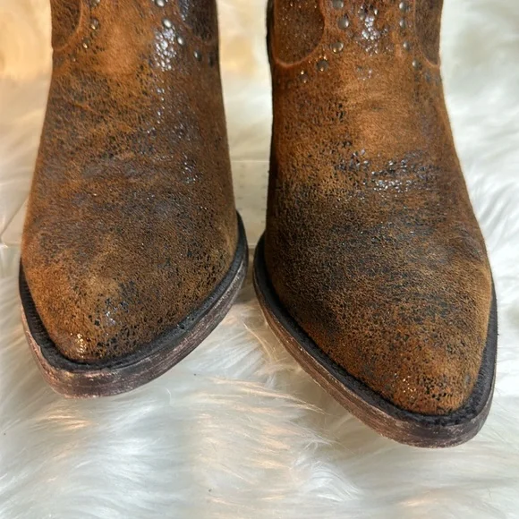 IDYLLWIND Miranda Lambert Western Brown Distressed Boots - Picture 3 of 12